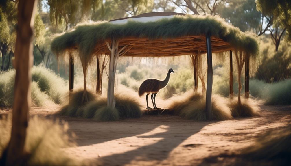 creating an ideal emu habitat