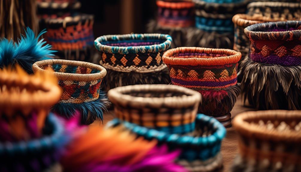 cultural emu feather crafts