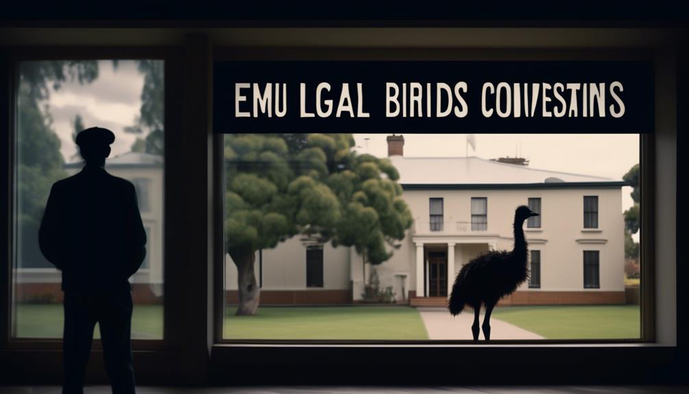 emu bird legal regulations