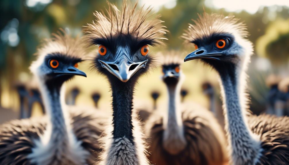 emu birds social behavior