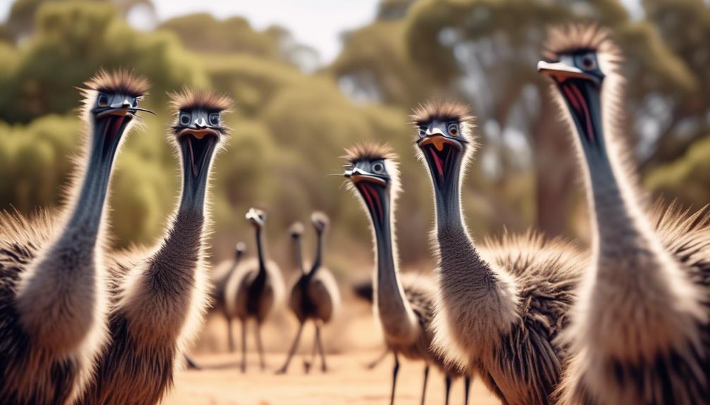 emu calls and social interactions