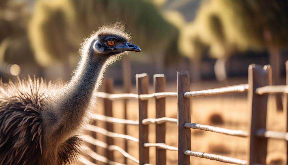 emu enclosure maintenance duties