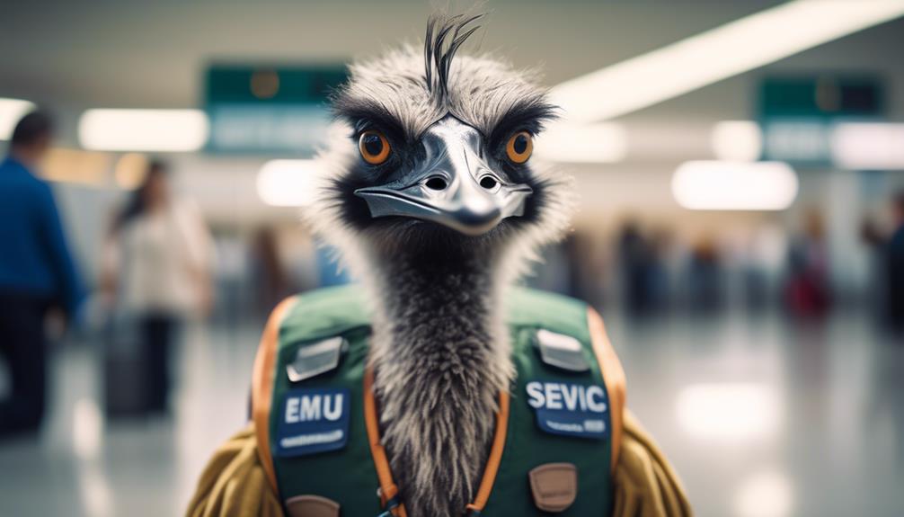 emus as unconventional therapy animals