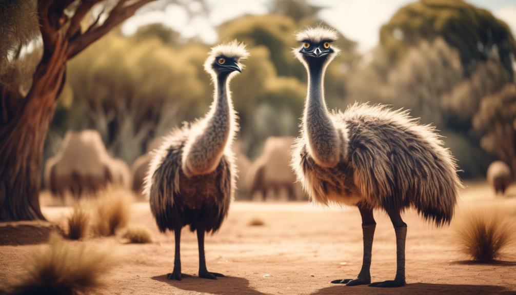 emus in ancient tales