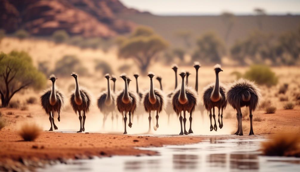 emus migrating long distances