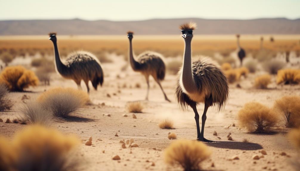food and emu behavior