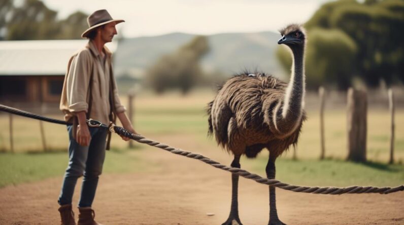 handling aggressive emus safely