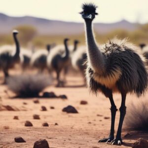 human influence on emu