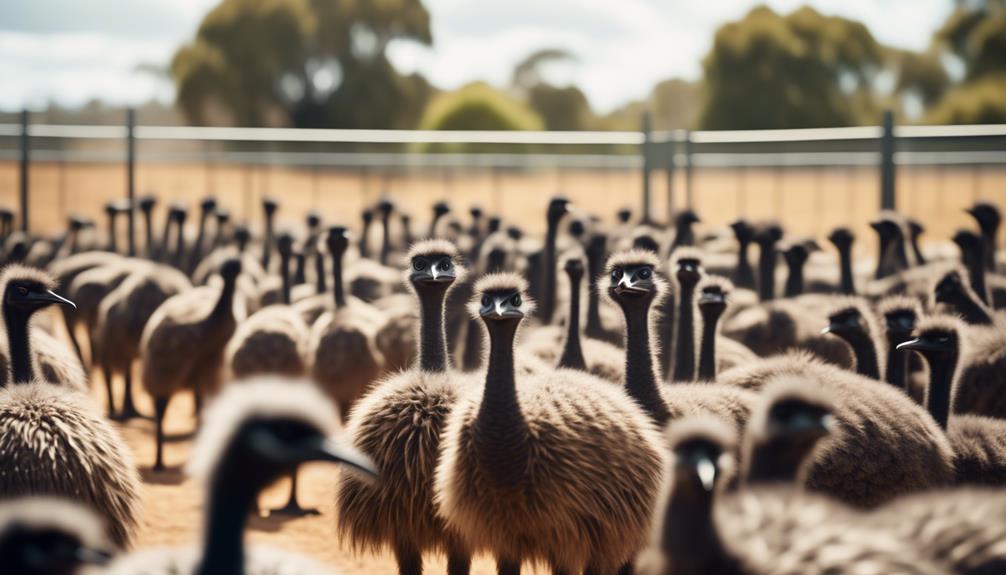 increasing emu captivity rates