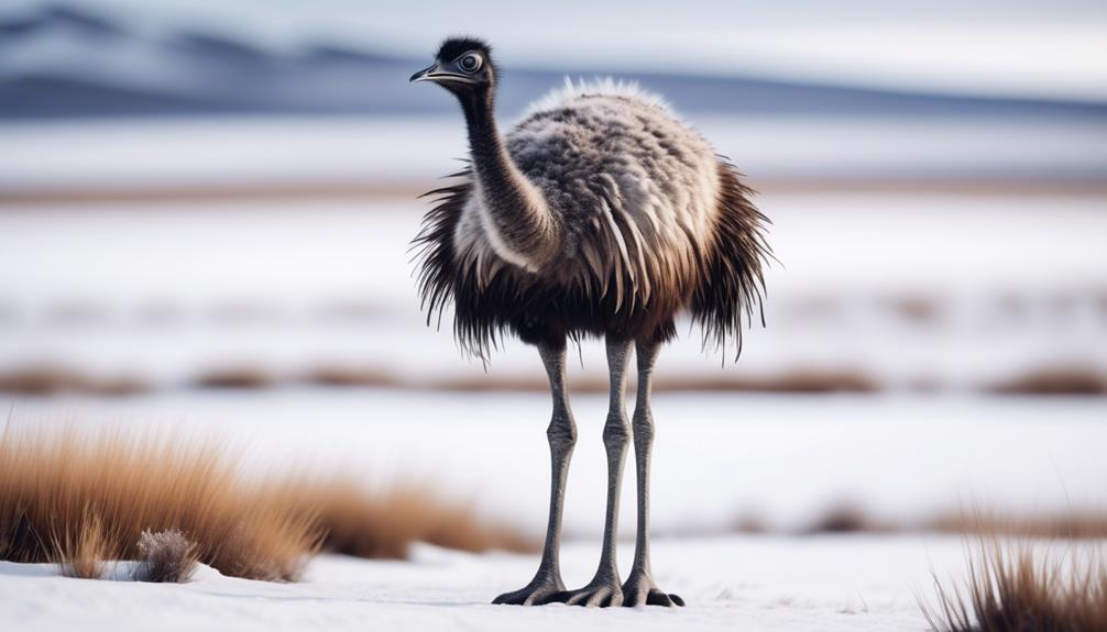 unusual emus in tundra