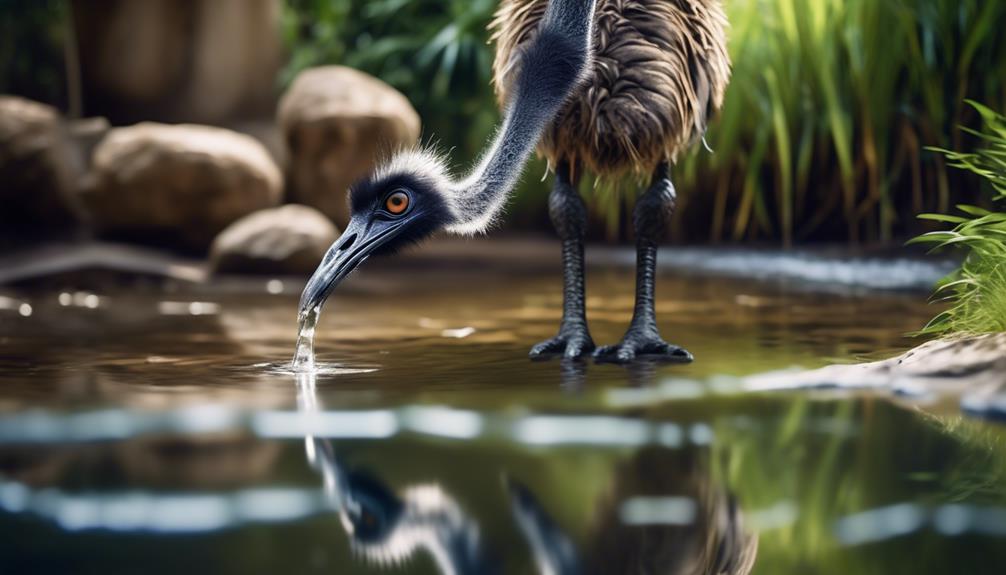 water is essential for emus