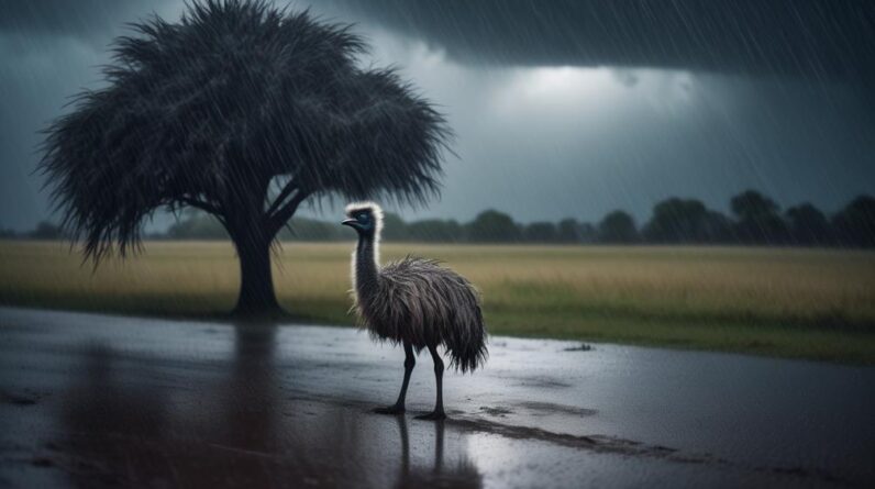 weather extremes influence emu behavior