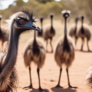 wild emu group dynamics