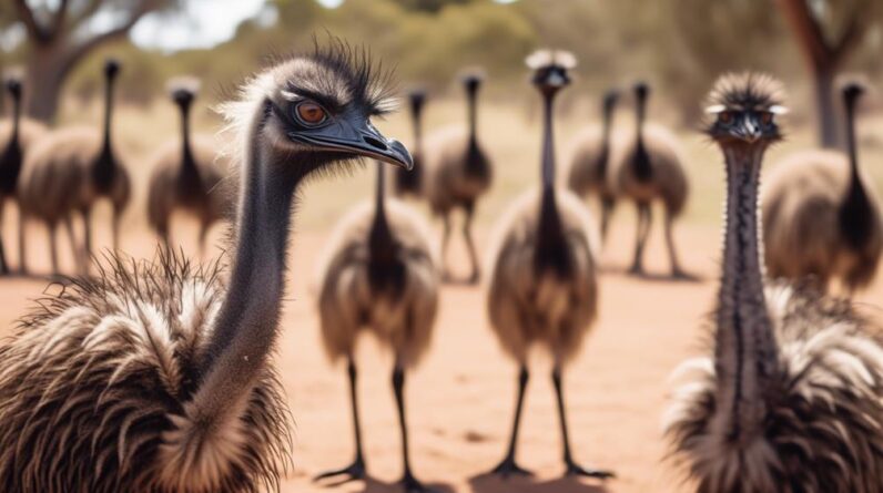 wild emu group dynamics