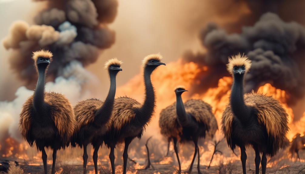 wildfires and emu adaptation