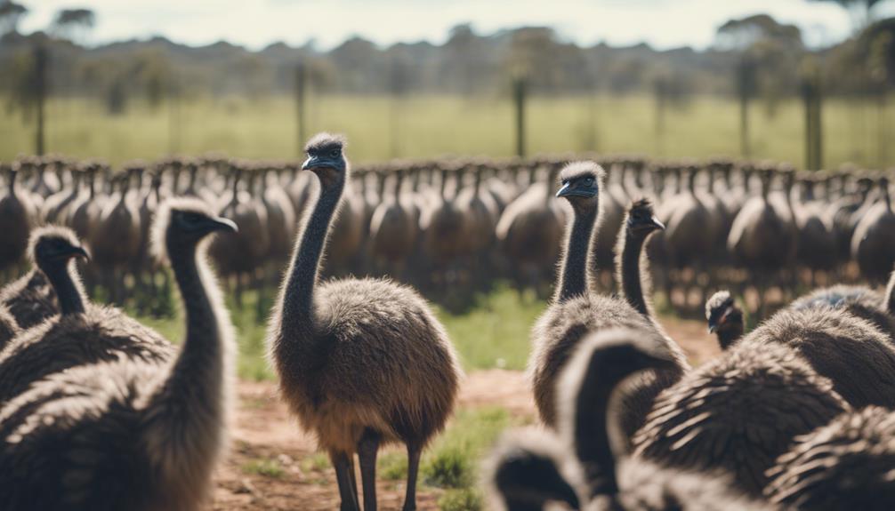 agricultural shift towards emus