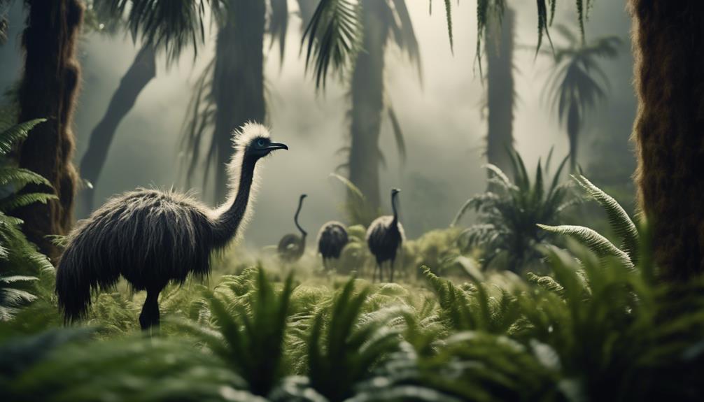ancient emus roam earth