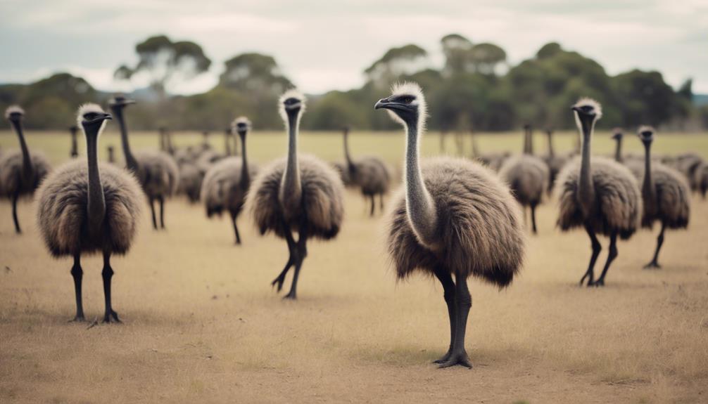 emu flock social behavior