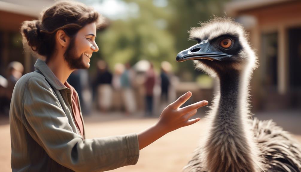 emus and human connection