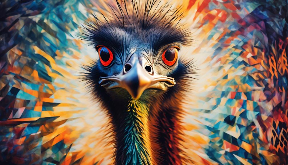 emus as art subjects