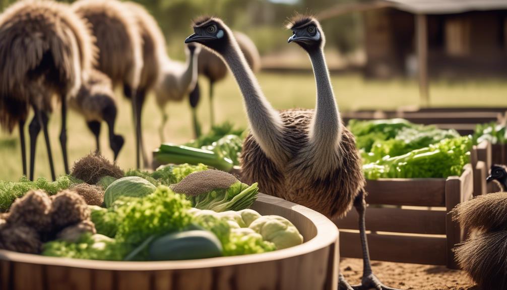 emus dietary requirements and feeding