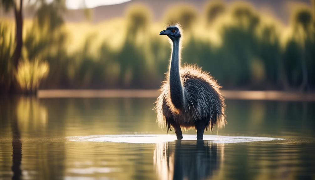 emus flightless birds cannot swim