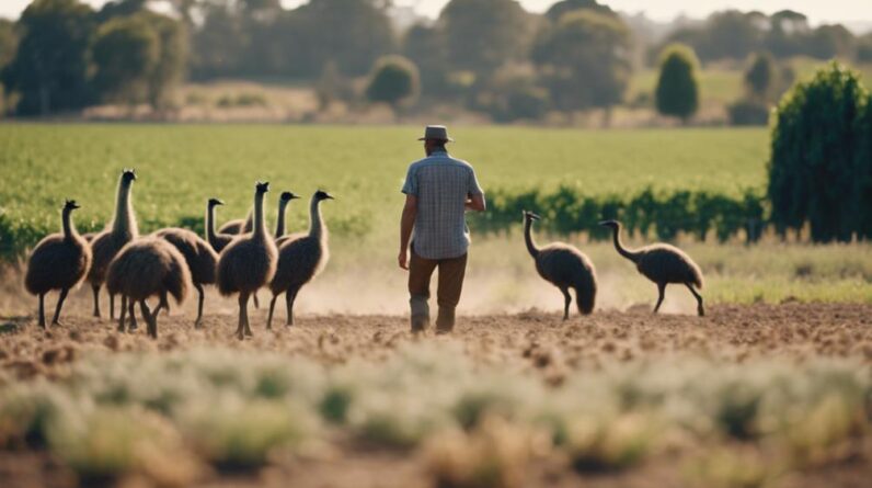 emus in biodynamic farming