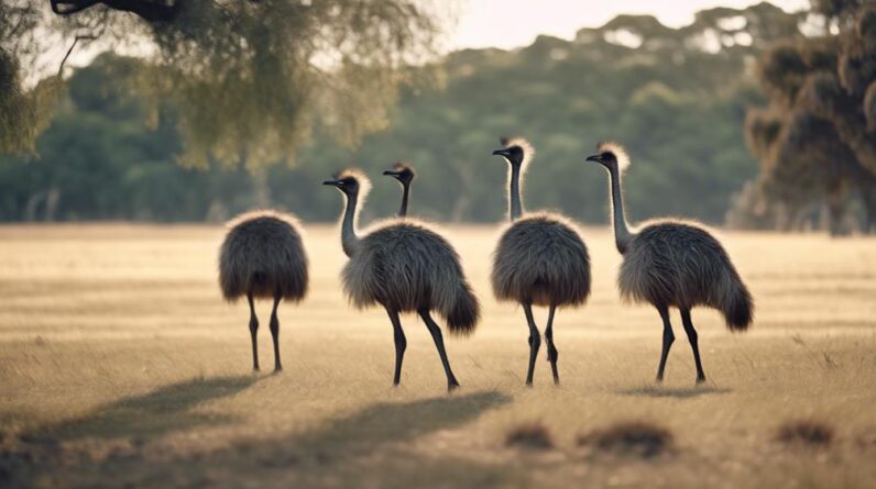 emus in natural habitat