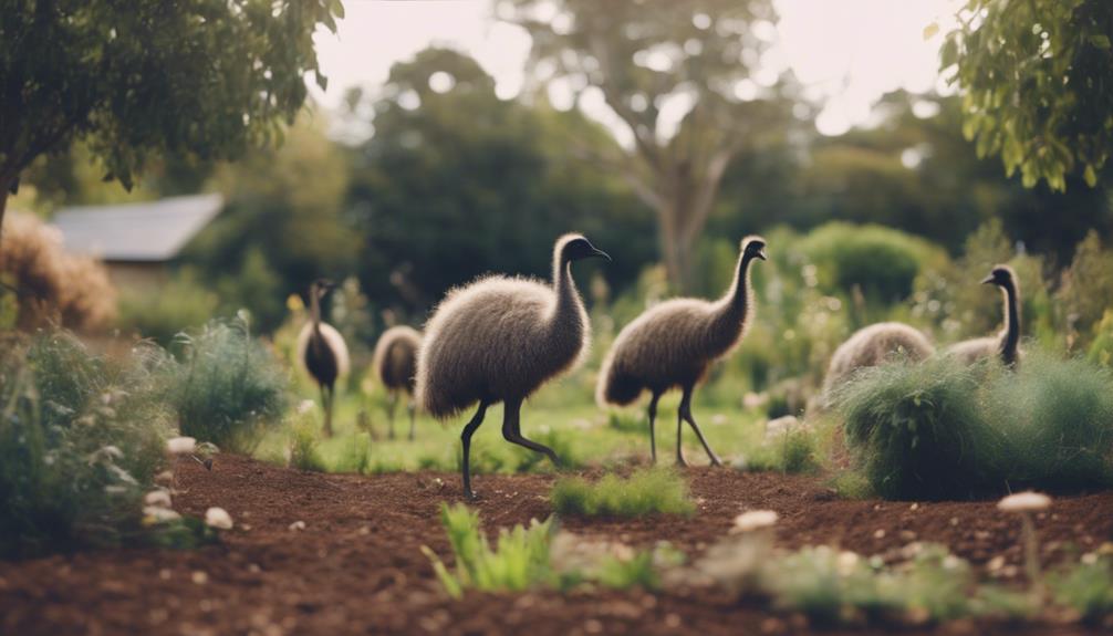 emus in permaculture systems