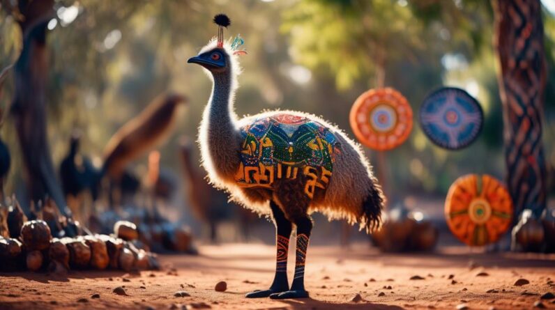 emus indigenous australian cultural icons