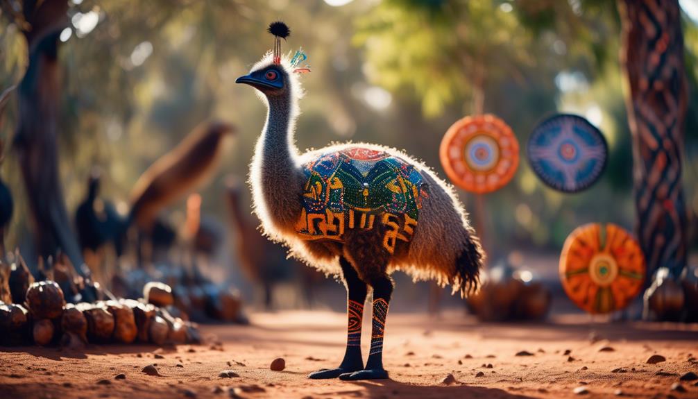 emus indigenous australian cultural icons