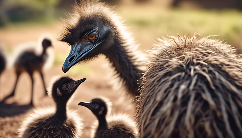 nurturing young emus growth