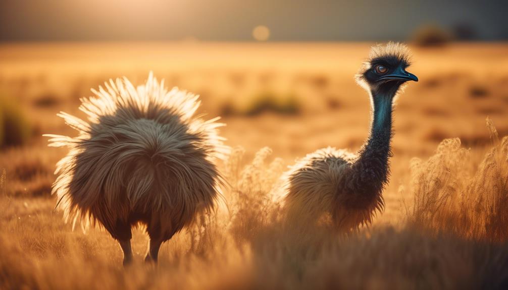 photographing emus with majesty