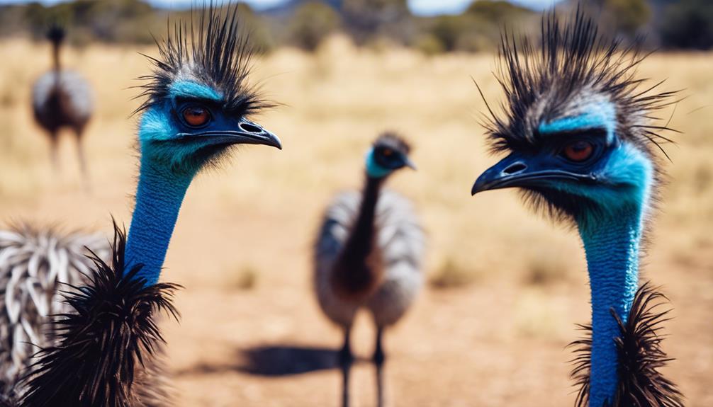 wild emus in australia