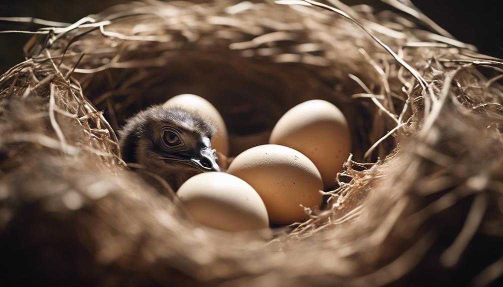 adorable emu chicks hatching