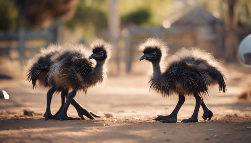 baby emu personalities emerge