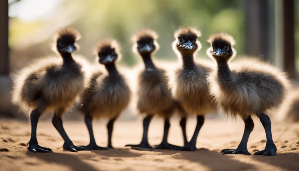 caring for baby emus