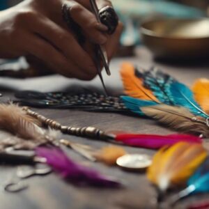 crafting with exotic feathers