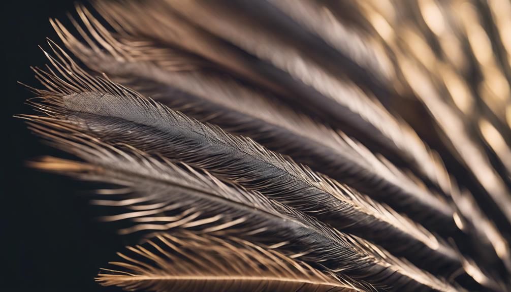 emu feather anatomy study