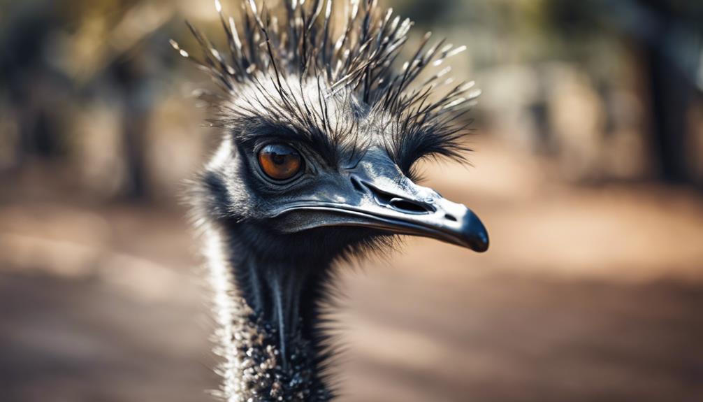emu feathers provide camouflage