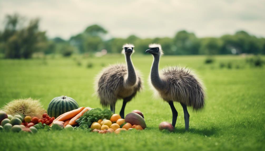 emu nutrition in winter