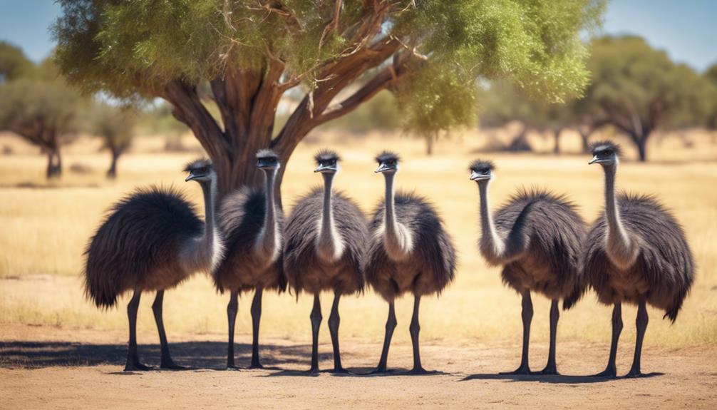 emus adapt to heatwaves