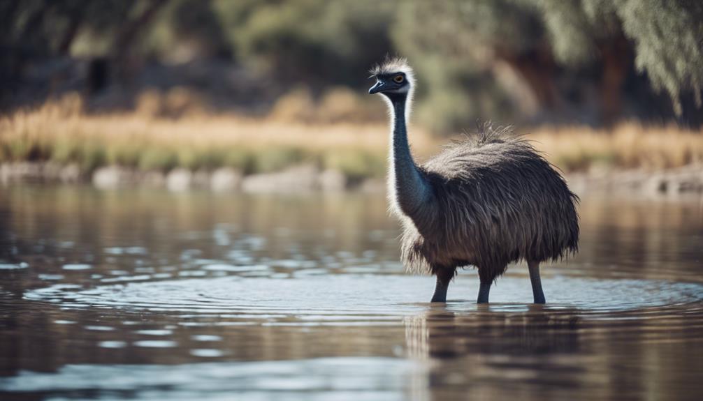 emus are poor swimmers