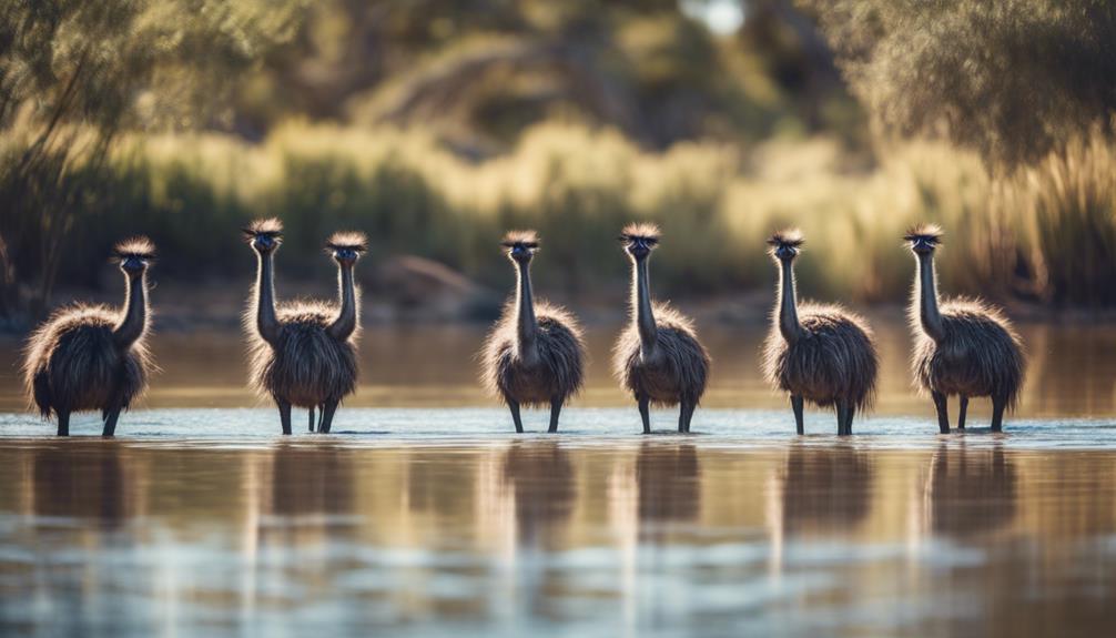 emus avoid water bodies