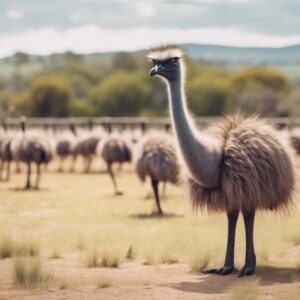 emus in different environments
