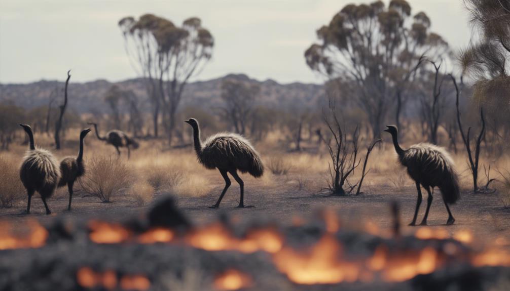 emus influence fire patterns