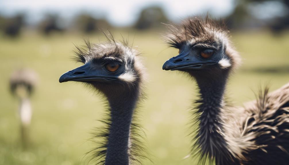 emus interact in groups