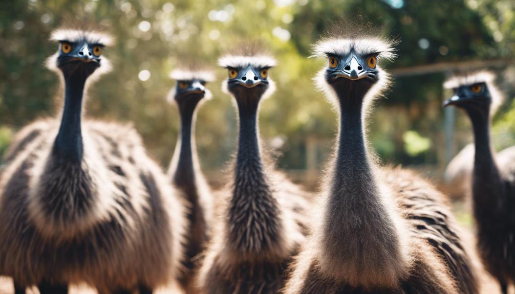 emus living in captivity
