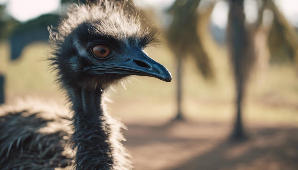 ostrich like birds on screen