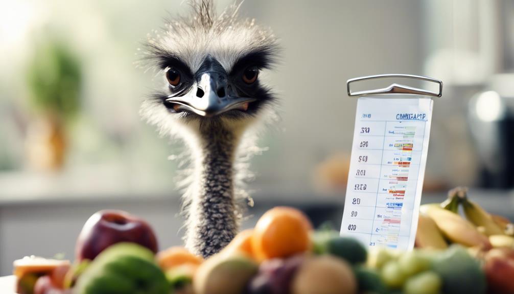 tracking emu s weight changes